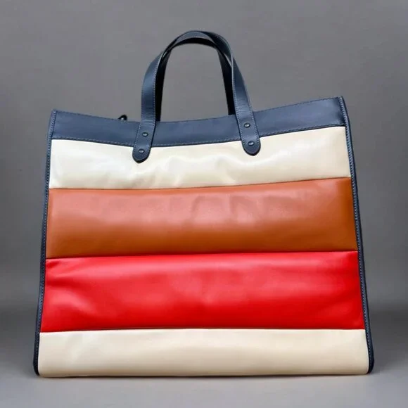 Coach Multicolor Quilted Leather Field Tote 40 Bag - Picture 2 of 12